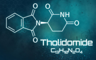Chemical formula of Thalidomide