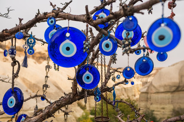 Group of traditional Turkish Amulet Evil Eye