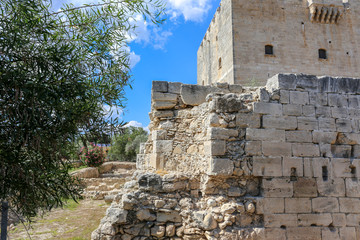 The ancient walls of the medieval castle of the crusaders Kolossi. Cyprus. © Dmitry