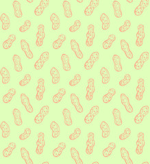 Abstract peanut colorful seamless pattern