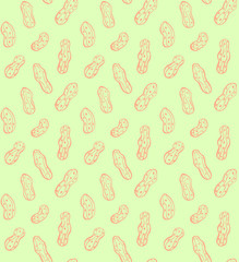 Abstract peanut colorful seamless pattern
