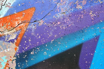 Colored Abstract Graffiti Detail