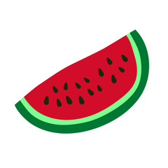 Watermelon sketch. Berries and fruits. Hand drawn doodle vector sketch. Sweet food