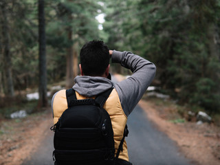 young man with camera