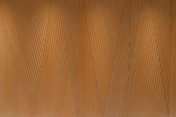 Customize wood panel in triangle random line by cnc technique / interior design / background texture / material