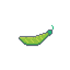 Pixel art peas icon.Vegetables vector sign for for web, mobile design and pixel games.