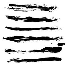 Ink vector brush strokes background. Vector illustration. Grunge texture.
