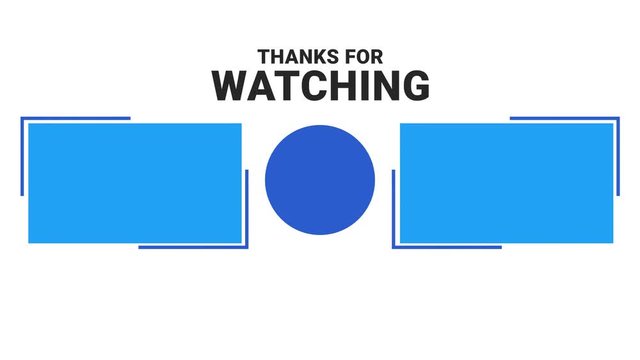 4K Motion Graphic Flat Animation Footage Video Template Intro Opening Clip. Animated Colorful Geometric Shape. Thanks for Watching, Follow me in Social Media, Subscribe, Like, Share, YouTube, Blog.