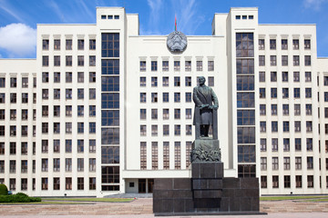 Parliament building in Minsk. Belarus