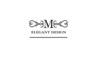 Magnificent brand with calligraphy letter. Branding styles of classic style. Vector illustration.