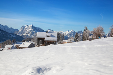 Winter in alps