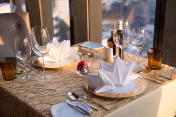 Table setting for Special meal