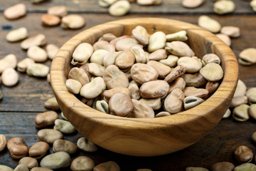 dry beans in a plate