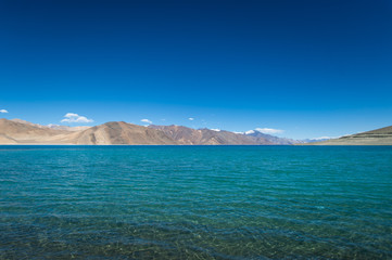 Fototapeta na wymiar Pangong Lake in Ladakh, North India.