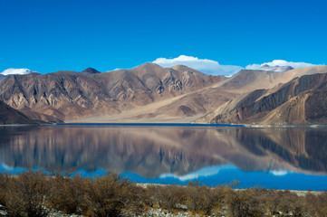 Pangong Lake in Ladakh, North India.