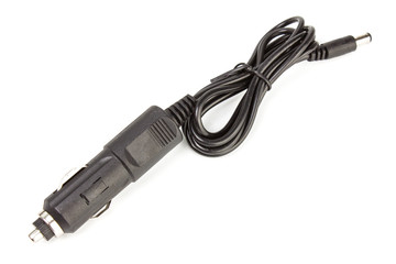 car plug, cigarette lighter plug on a white background