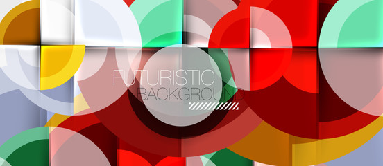 Geometric design abstract background - circles