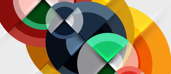 Obraz premium Geometric design abstract background - circles