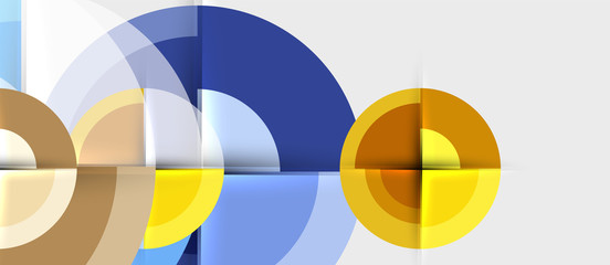 Obraz premium Geometric design abstract background - circles