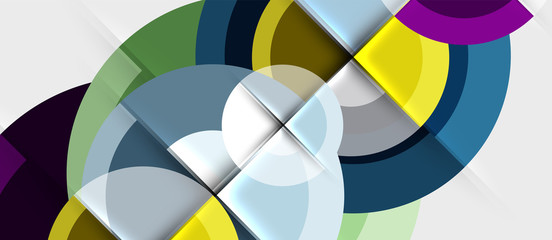 Obraz premium Geometric design abstract background - circles