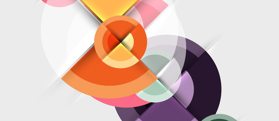 Obraz premium Geometric design abstract background - circles