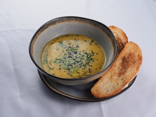 Spicy soup with coconut milk