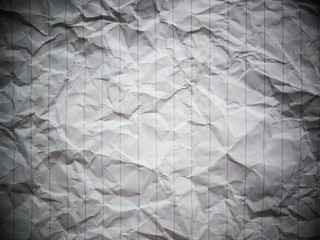 crumpled paper letter background