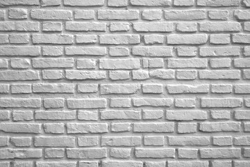 White Colored Brick Wall for Background or Banner