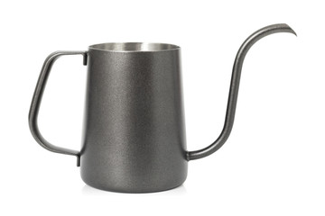 Coffee kettle isolated on white background. Tea kettle with handle. ( Clipping path )
