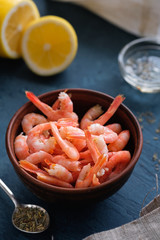 shrimps in a plate