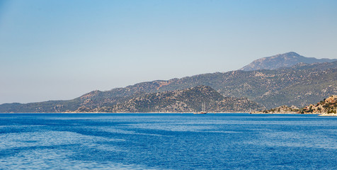view of an island in mediterranean sea