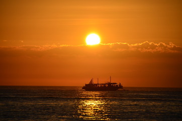 Fototapeta na wymiar Sunset over Boracay Island