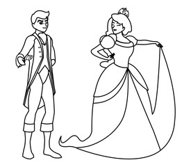 prince charming and princess of tales characters