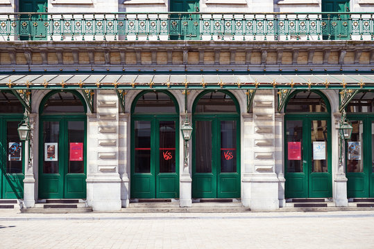 Detail of the front side from the Royal Flemish Theatre