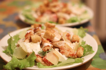 Delicious and beautiful food in the restaurant