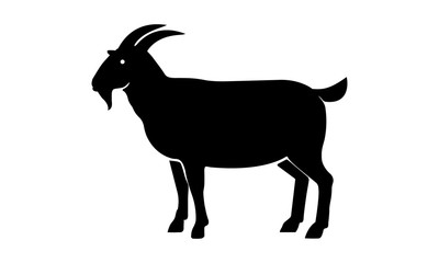 Goat icon for farm and animal husbandry concepts