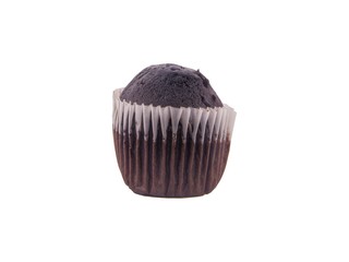 Muffin cupcake isolated on white background