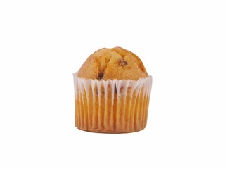 Muffin cupcake isolated on white background