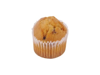 Muffin cupcake isolated on white background