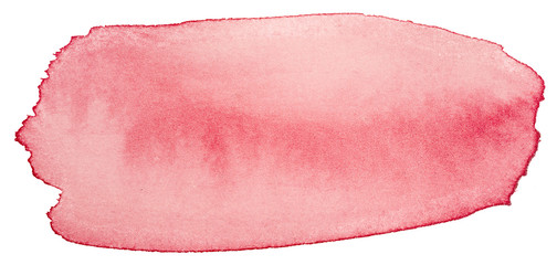 background watercolor stain red on a white background on white background isolated