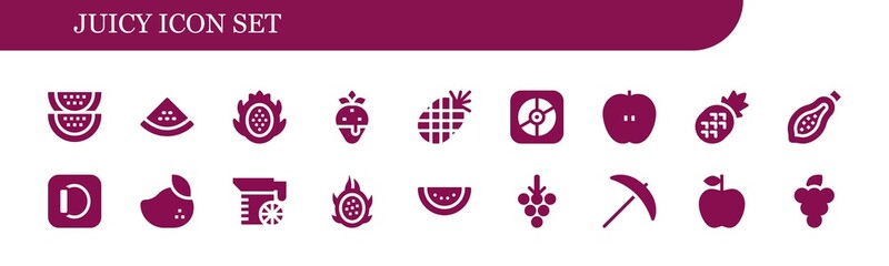 juicy icon set