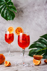 Italian Aperol Spritz cocktail