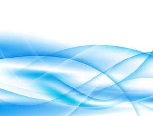 Abstract background, soft blue and white waves