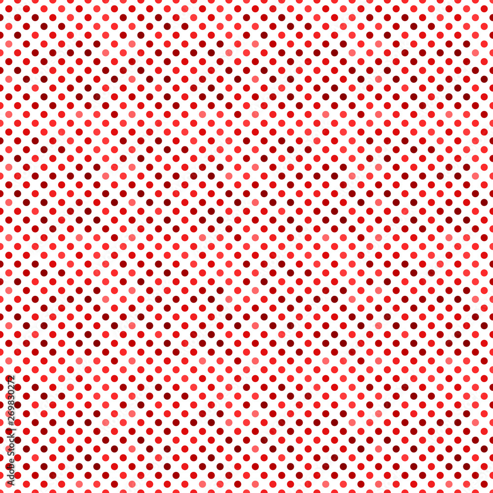 Aufkleber geometrical seamless dot pattern background - dark red abstract vector graphic design