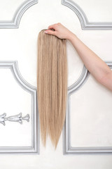 Sample of blond hair extension