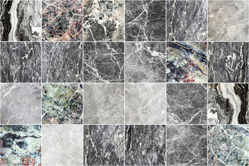 Grey marble wall tile texture background. Square marble tile with natural pattern.