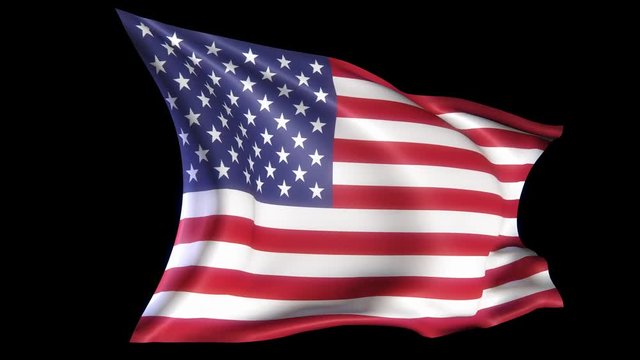US flag of america transparent alpha
