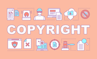 Copyright word concepts banner