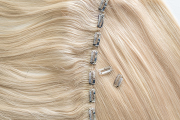 Clips for hair extensions