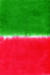赤と緑色に染めた紙